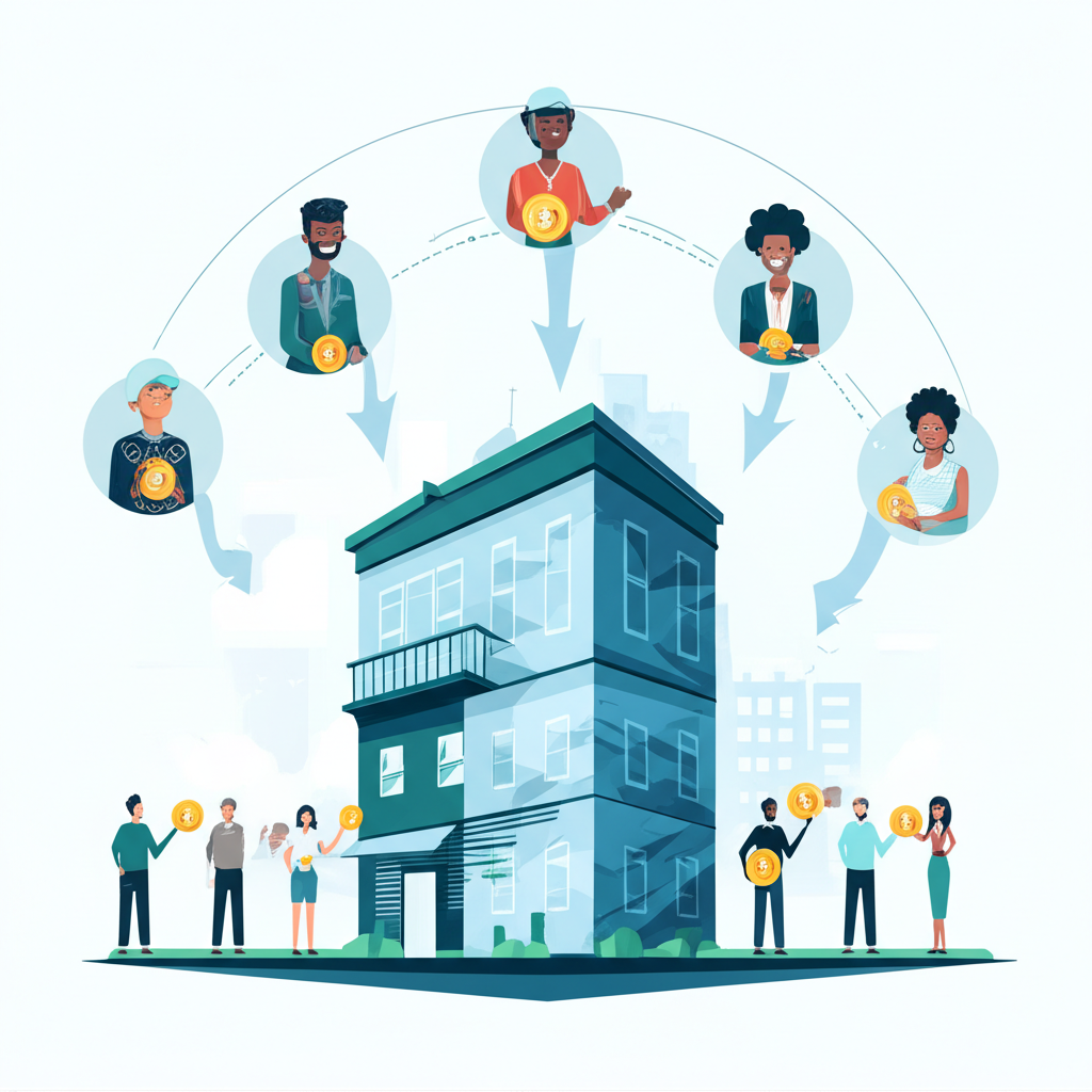 Real Estate Crowdfunding Illustration